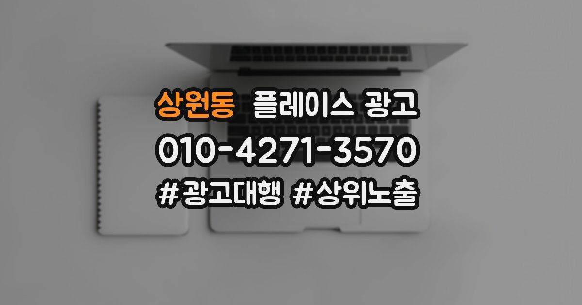 상원동 플레이스 광고
