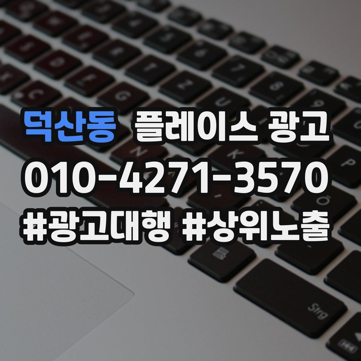 덕산동 플레이스 광고
