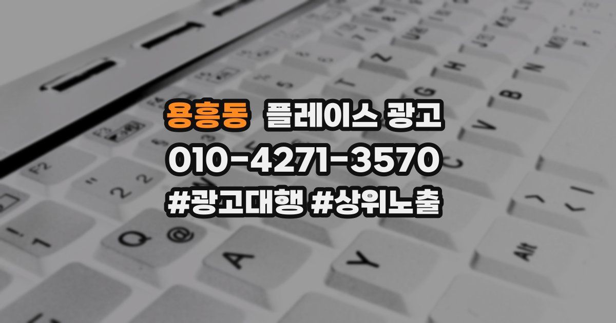 용흥동 플레이스 광고
