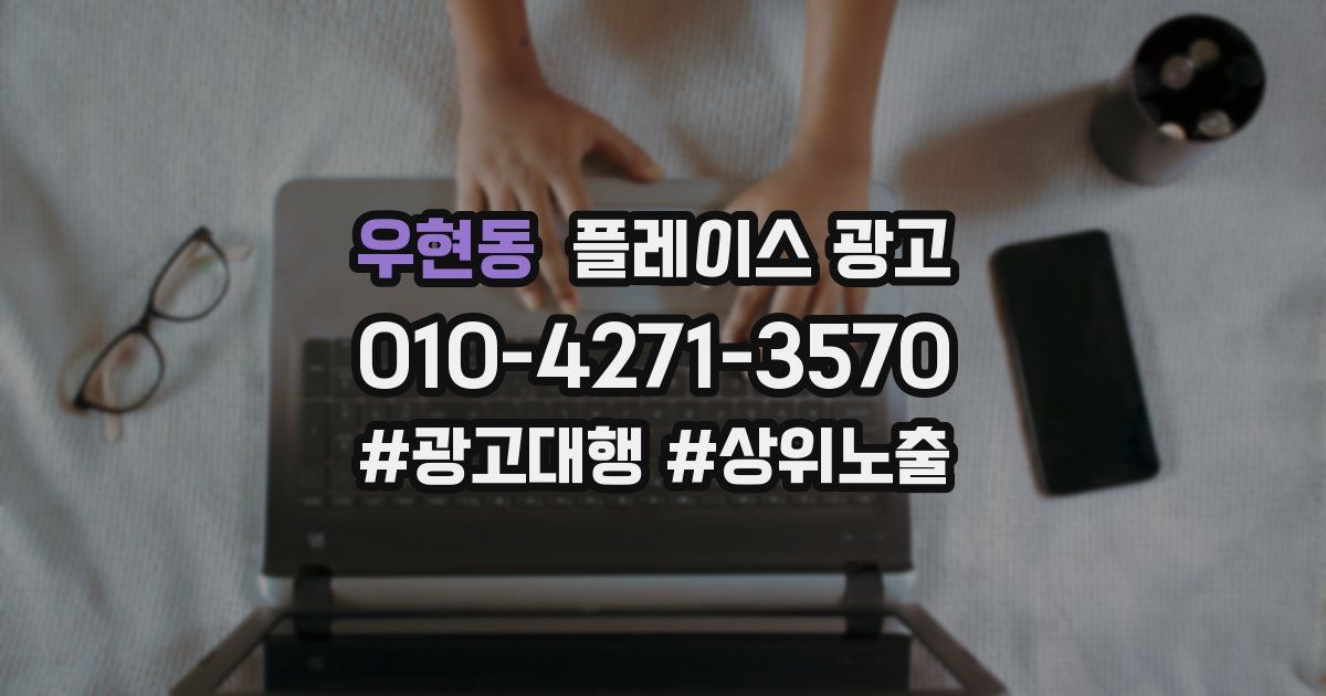우현동 플레이스 광고