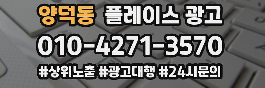 양덕동 플레이스 광고
