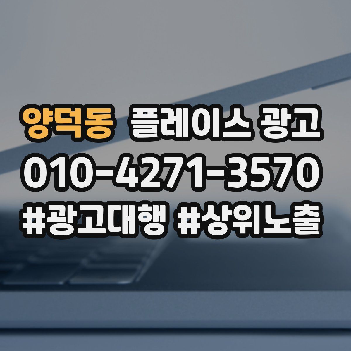 양덕동 플레이스 광고
