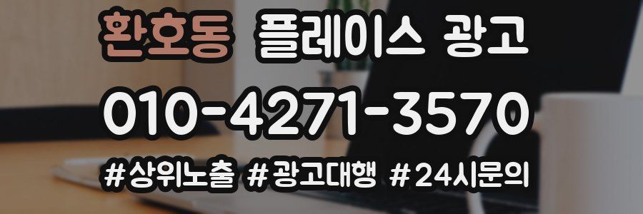 환호동 플레이스 광고