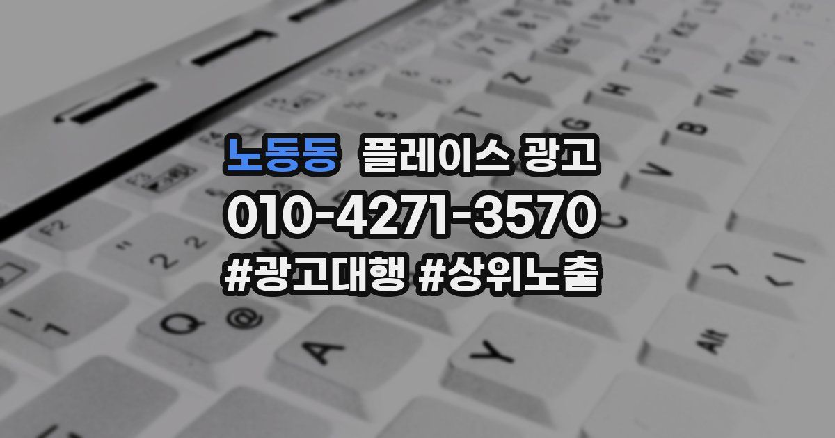 노동동 플레이스 광고