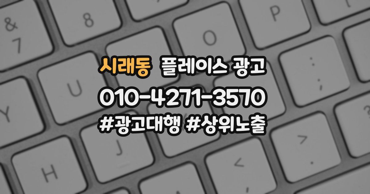 시래동 플레이스 광고