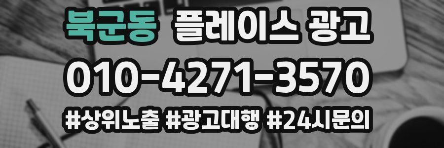북군동 플레이스 광고