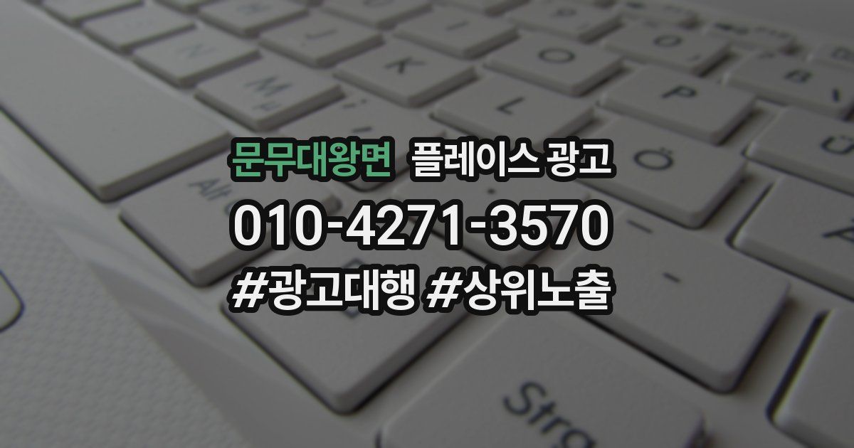 문무대왕면 플레이스 광고