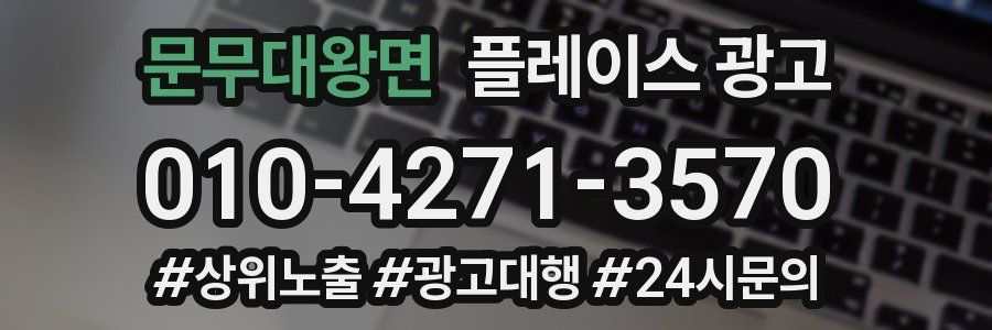 문무대왕면 플레이스 광고