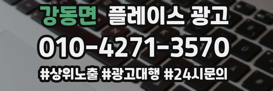 강동면 플레이스 광고