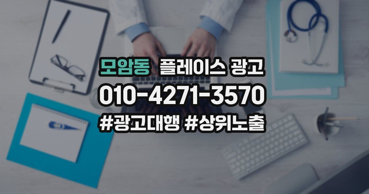 모암동 플레이스 광고