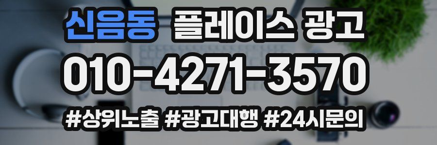 신음동 플레이스 광고