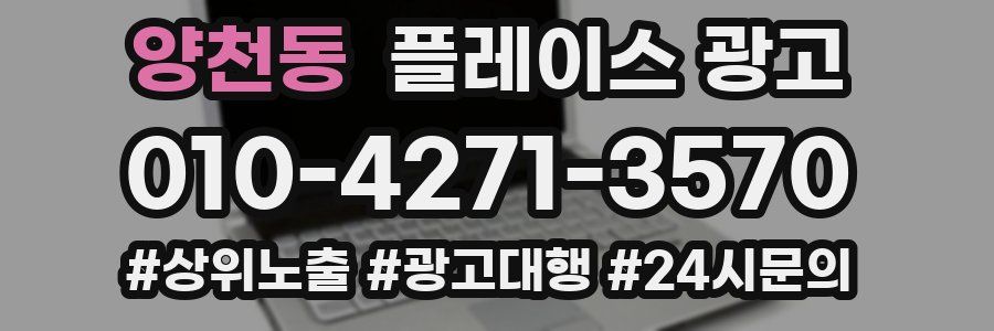 양천동 플레이스 광고