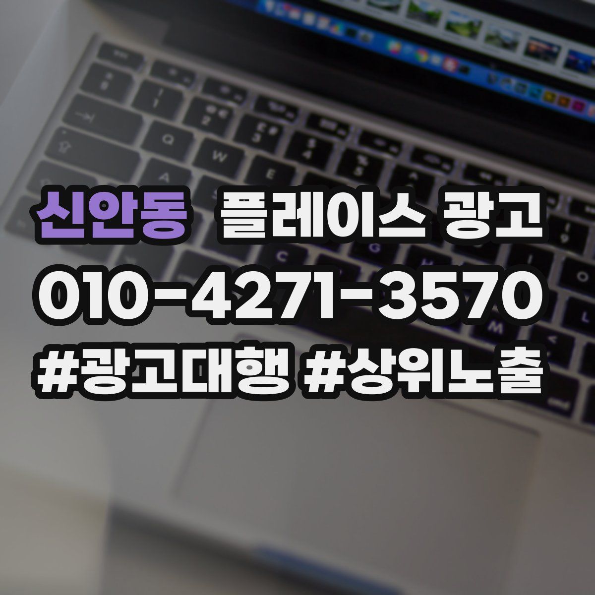 신안동 플레이스 광고