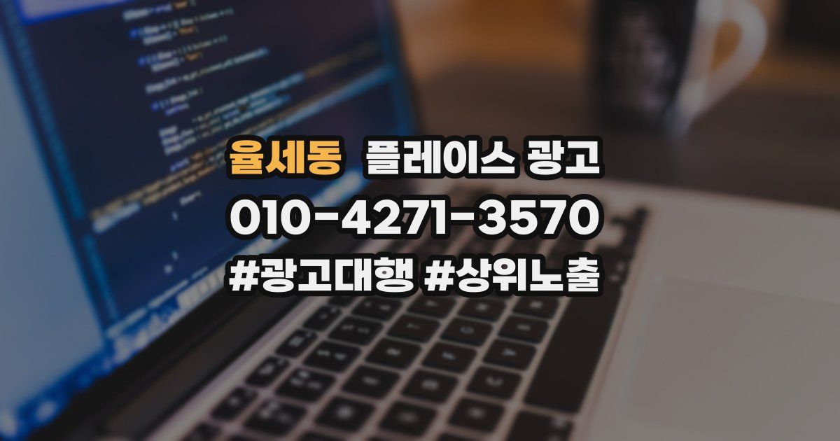 율세동 플레이스 광고