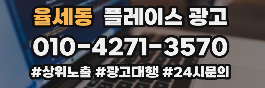 율세동 플레이스 광고