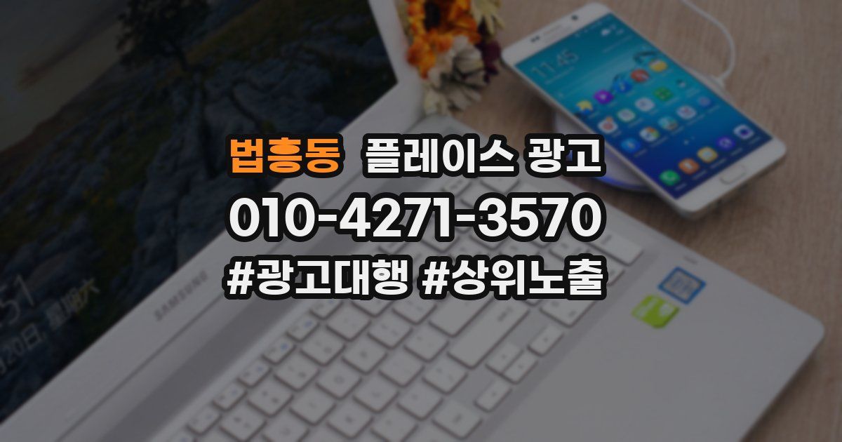 법흥동 플레이스 광고