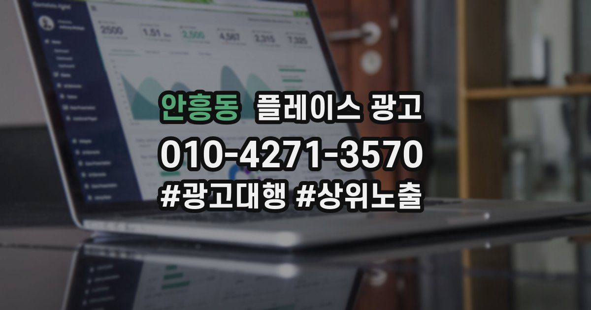안흥동 플레이스 광고