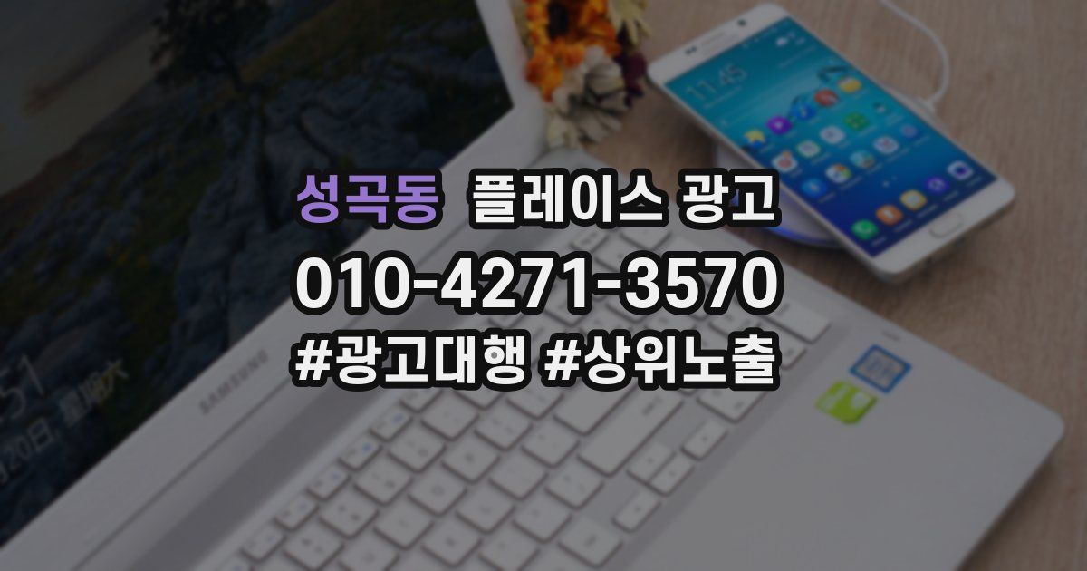 성곡동 플레이스 광고