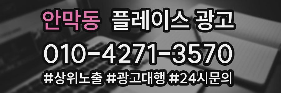 안막동 플레이스 광고