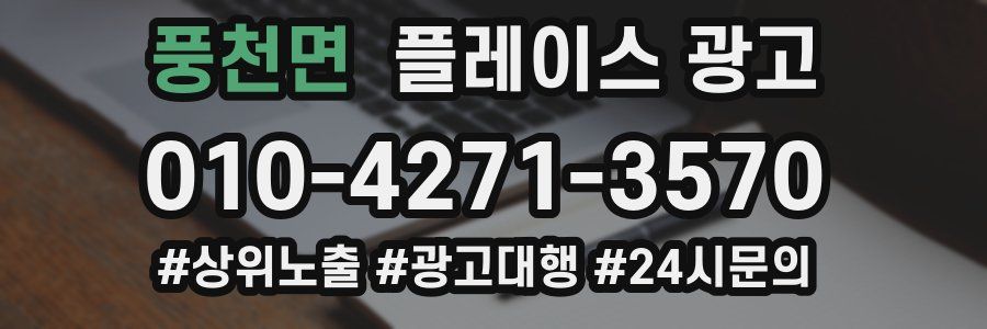 풍천면 플레이스 광고