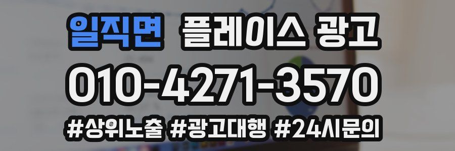 일직면 플레이스 광고