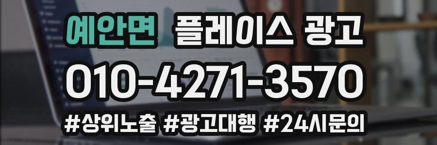 예안면 플레이스 광고