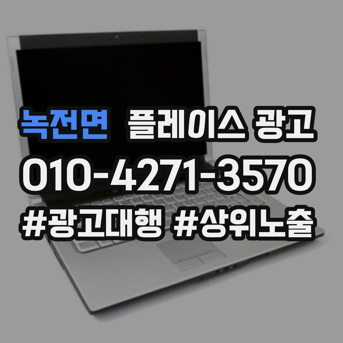 녹전면 플레이스 광고
