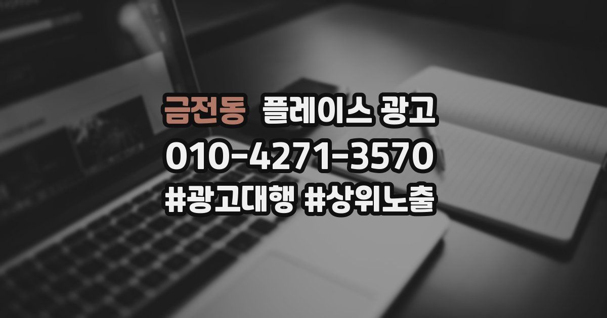금전동 플레이스 광고