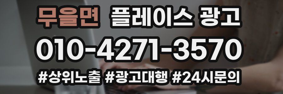 무을면 플레이스 광고