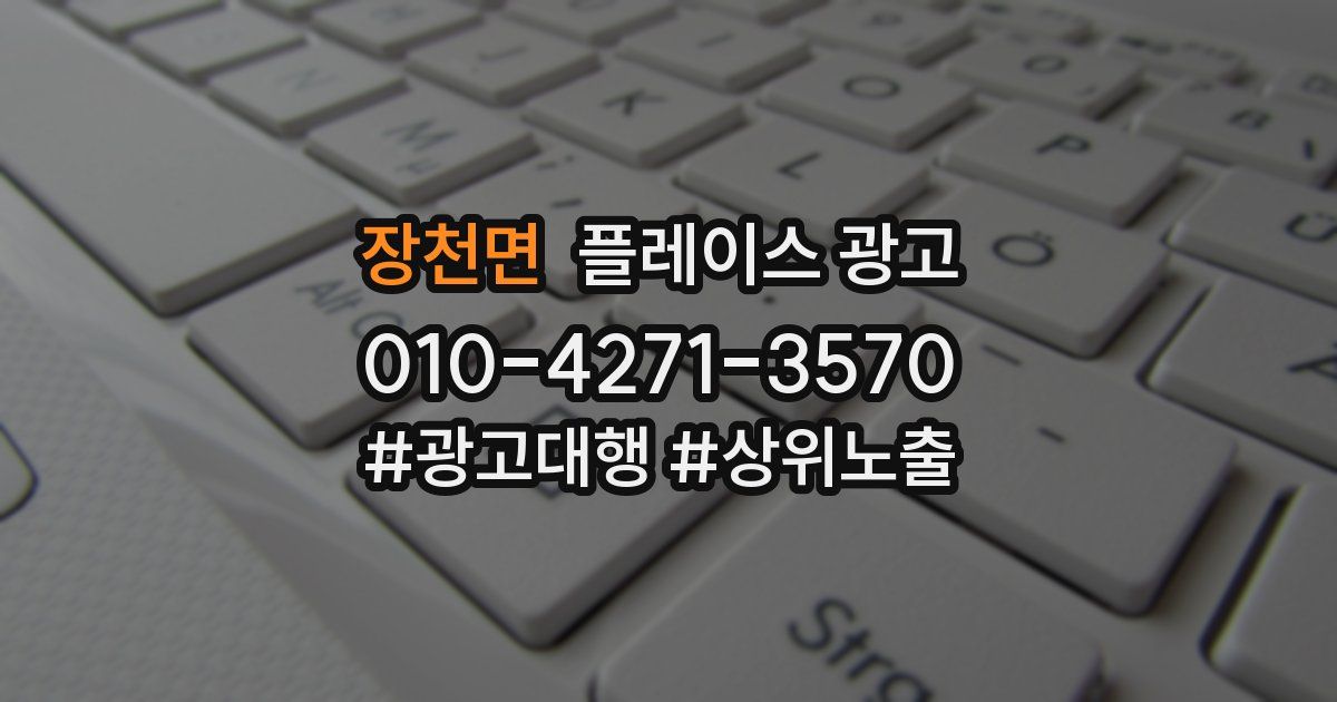 장천면 플레이스 광고