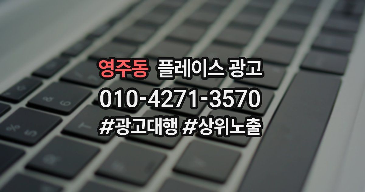 영주동 플레이스 광고