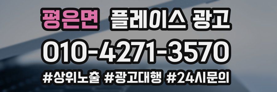 평은면 플레이스 광고