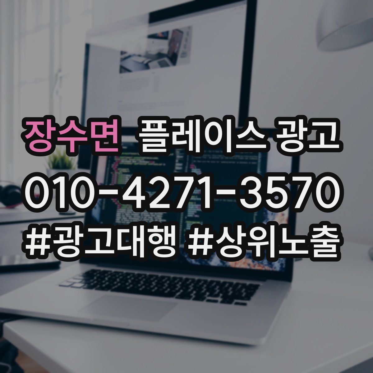 장수면 플레이스 광고