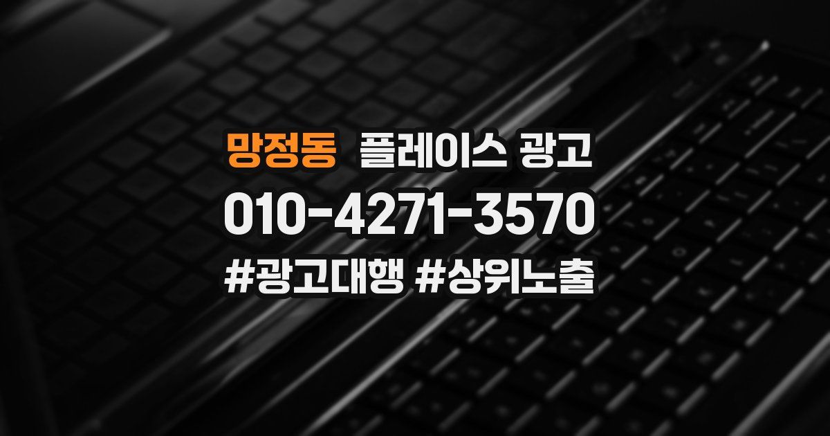망정동 플레이스 광고