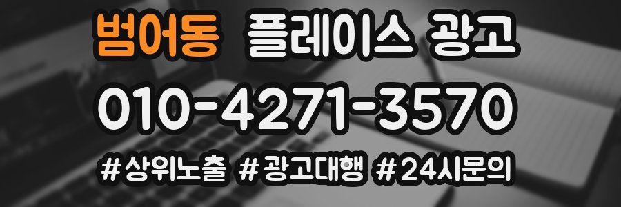 범어동 플레이스 광고