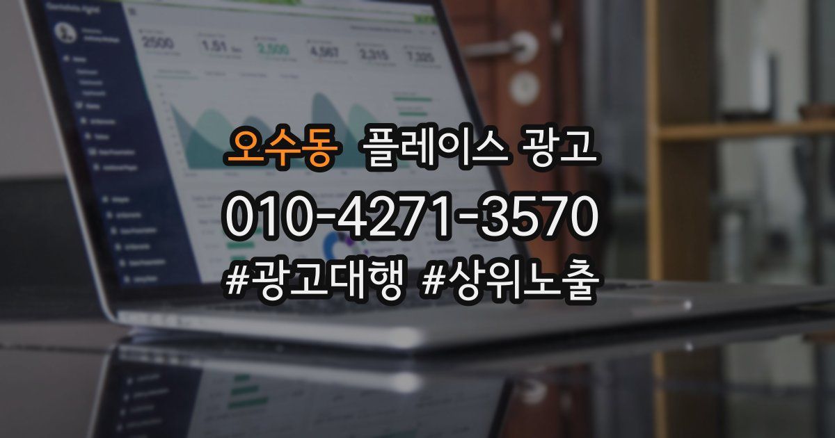 오수동 플레이스 광고
