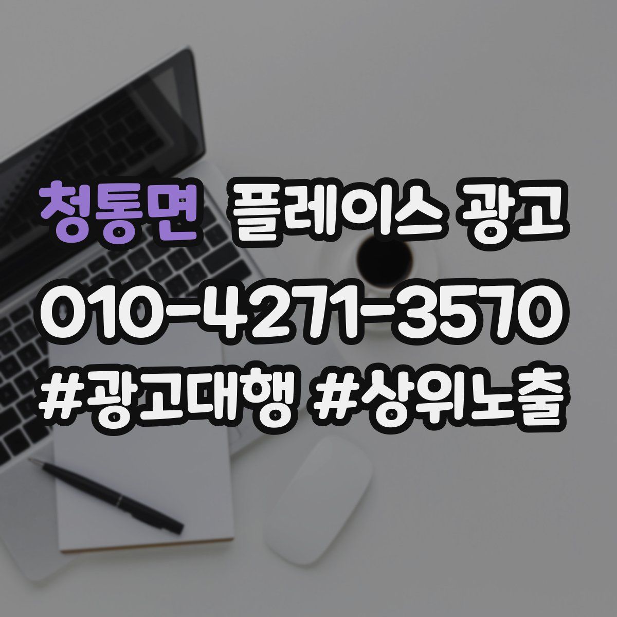 청통면 플레이스 광고
