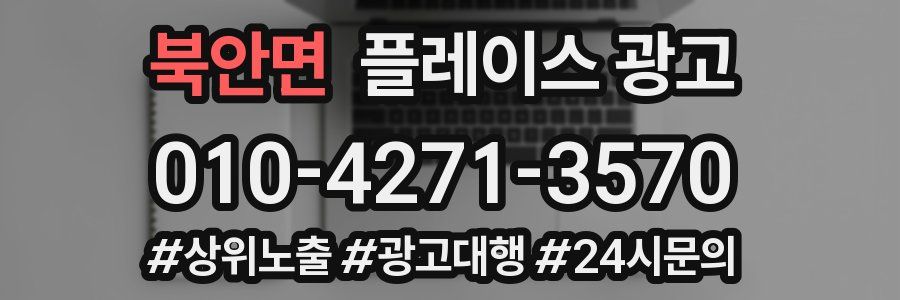 북안면 플레이스 광고
