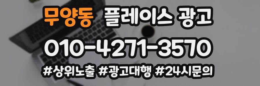 무양동 플레이스 광고