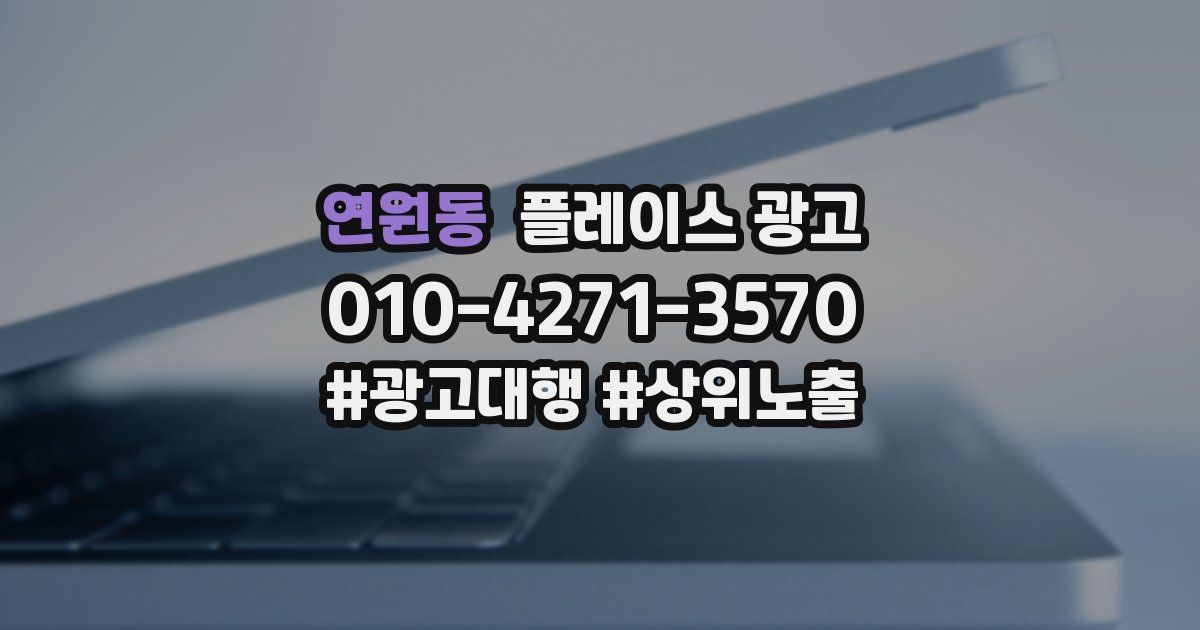 연원동 플레이스 광고