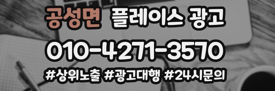 공성면 플레이스 광고