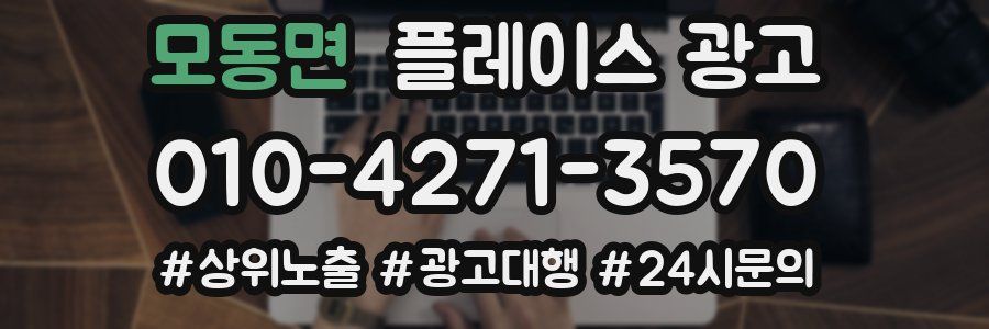 모동면 플레이스 광고