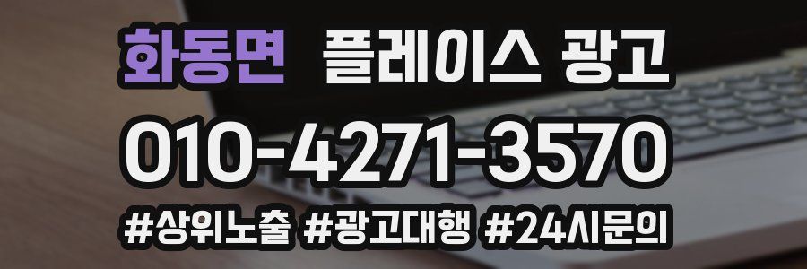 화동면 플레이스 광고