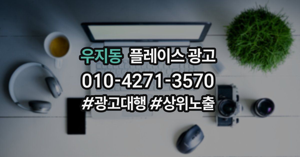 우지동 플레이스 광고