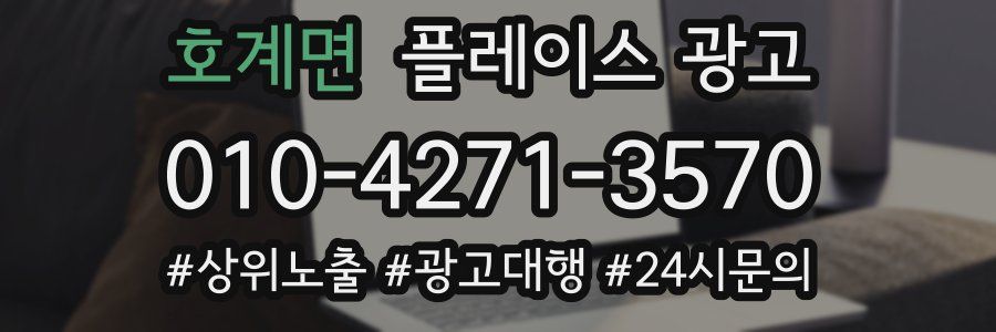 호계면 플레이스 광고