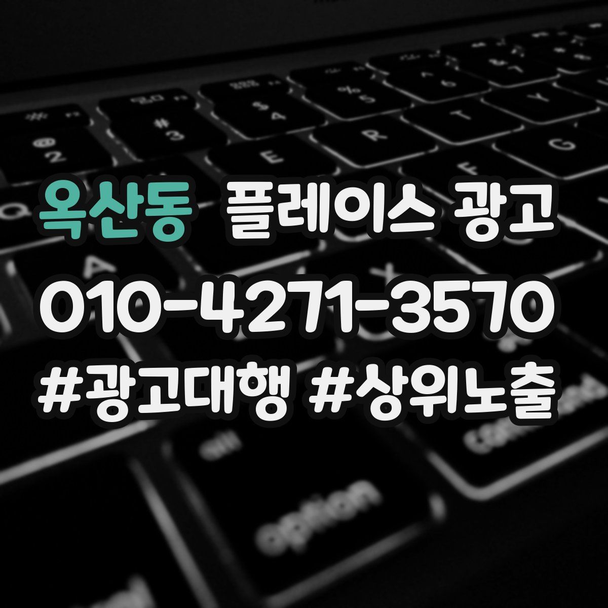 옥산동 플레이스 광고