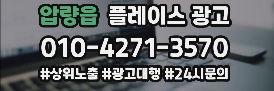 압량읍 플레이스 광고