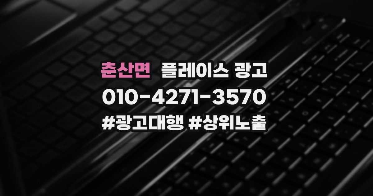 춘산면 플레이스 광고