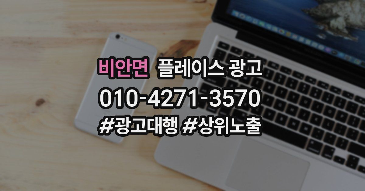 비안면 플레이스 광고