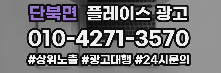 단북면 플레이스 광고